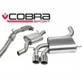 AU46a Cobra sport Audi A3 (8P) 2.0 TFSI Quattro (3 Door) 2004-12 Turbo Back Exhaust (with Sports Cat & Resonater)